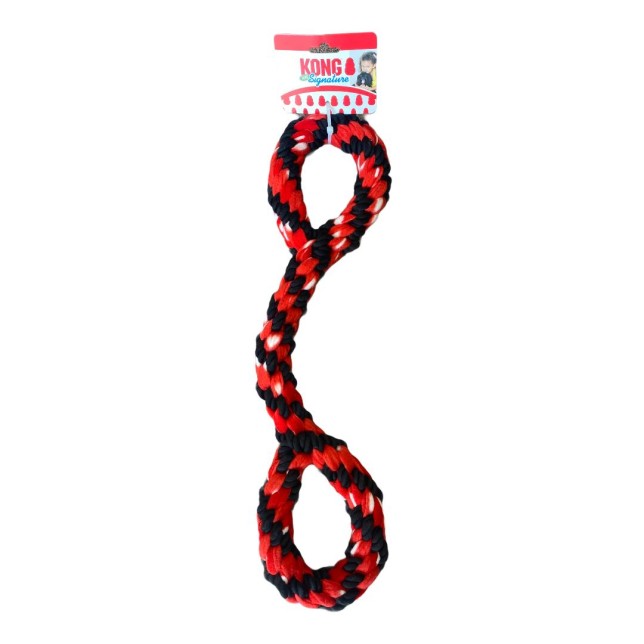 kong signature - חבל דנטלי לכלבים בעל שתי לולאות 55 ס"מ